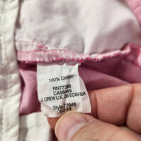 J. Crew Pink City Fit Cotton Shorts With 4" Inseam Womens Size 6 - Picture 10 of 11